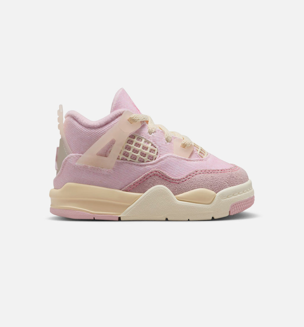 Air Jordan 4 Retro Pink Pearl and Iced Carmine Infant & Toddler Sneakers