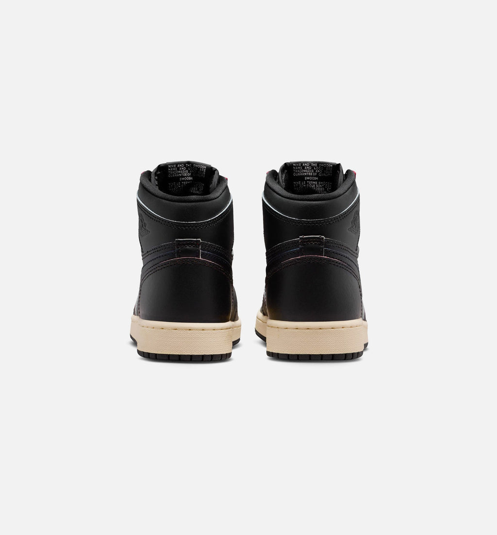 Air Jordan 1 Retro High OG Grade School Sneakers - Black / Muslin