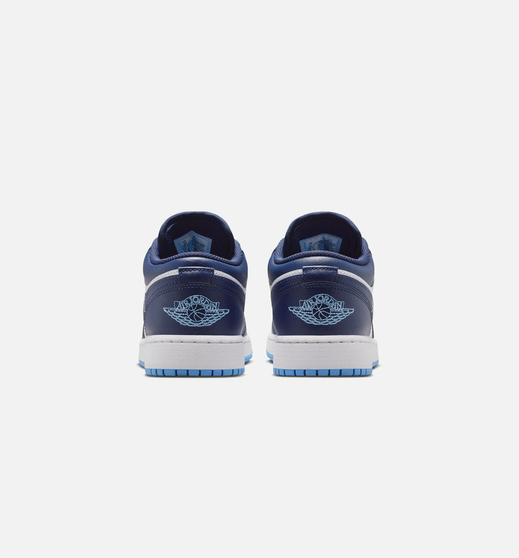 Air Jordan 1 Low Grade School Sneakers - Midnight Navy / University Blue / White