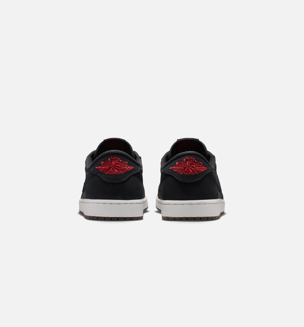 Air Jordan 1 Retro Low OG Laser Men's Sneakers - Black / Varsity Red
