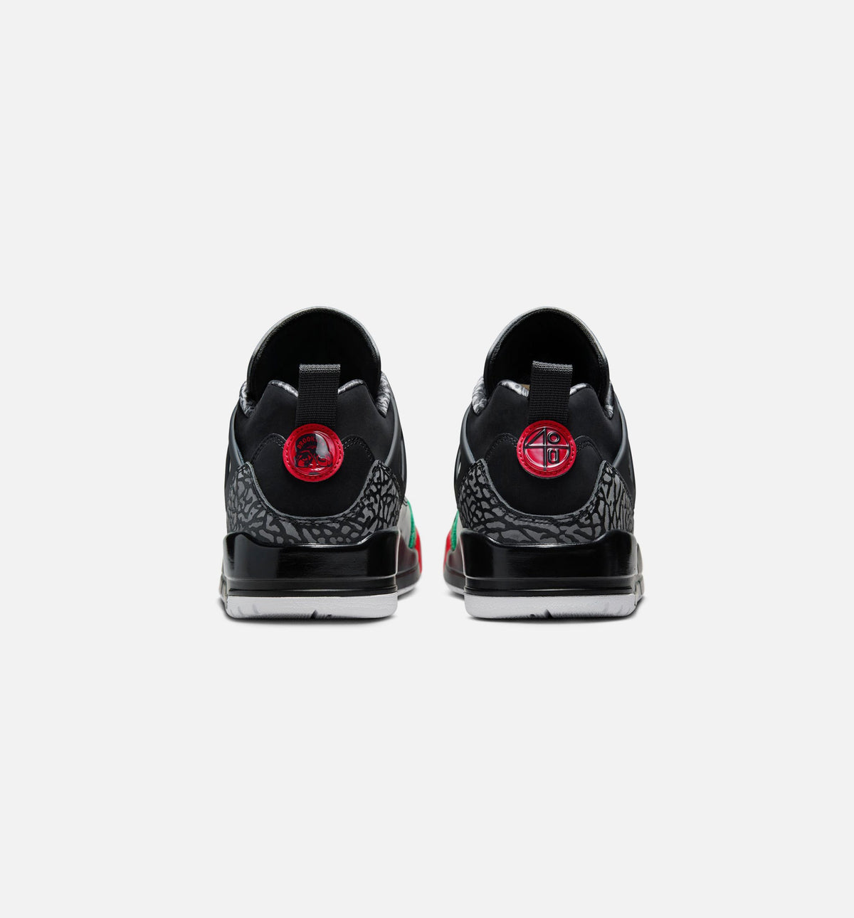 Spizike Low Men's Sneakers - Black / Classic Green / White / Varsity Red