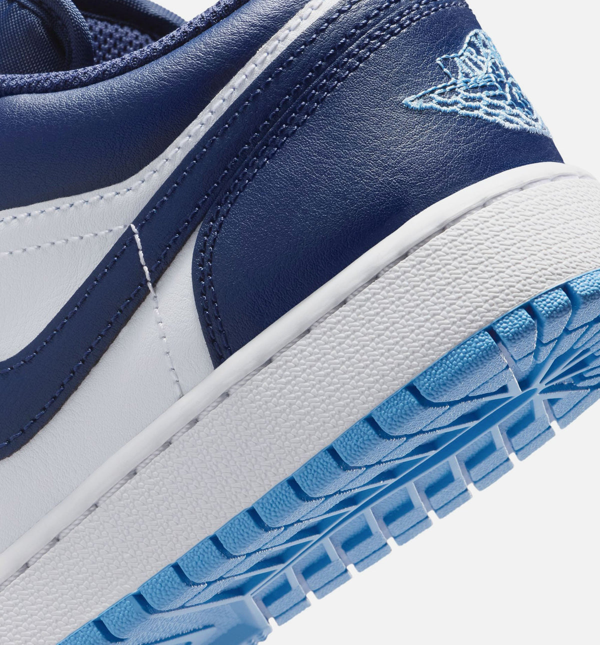 Air Jordan 1 Low Grade School Sneakers - Midnight Navy / University Blue / White