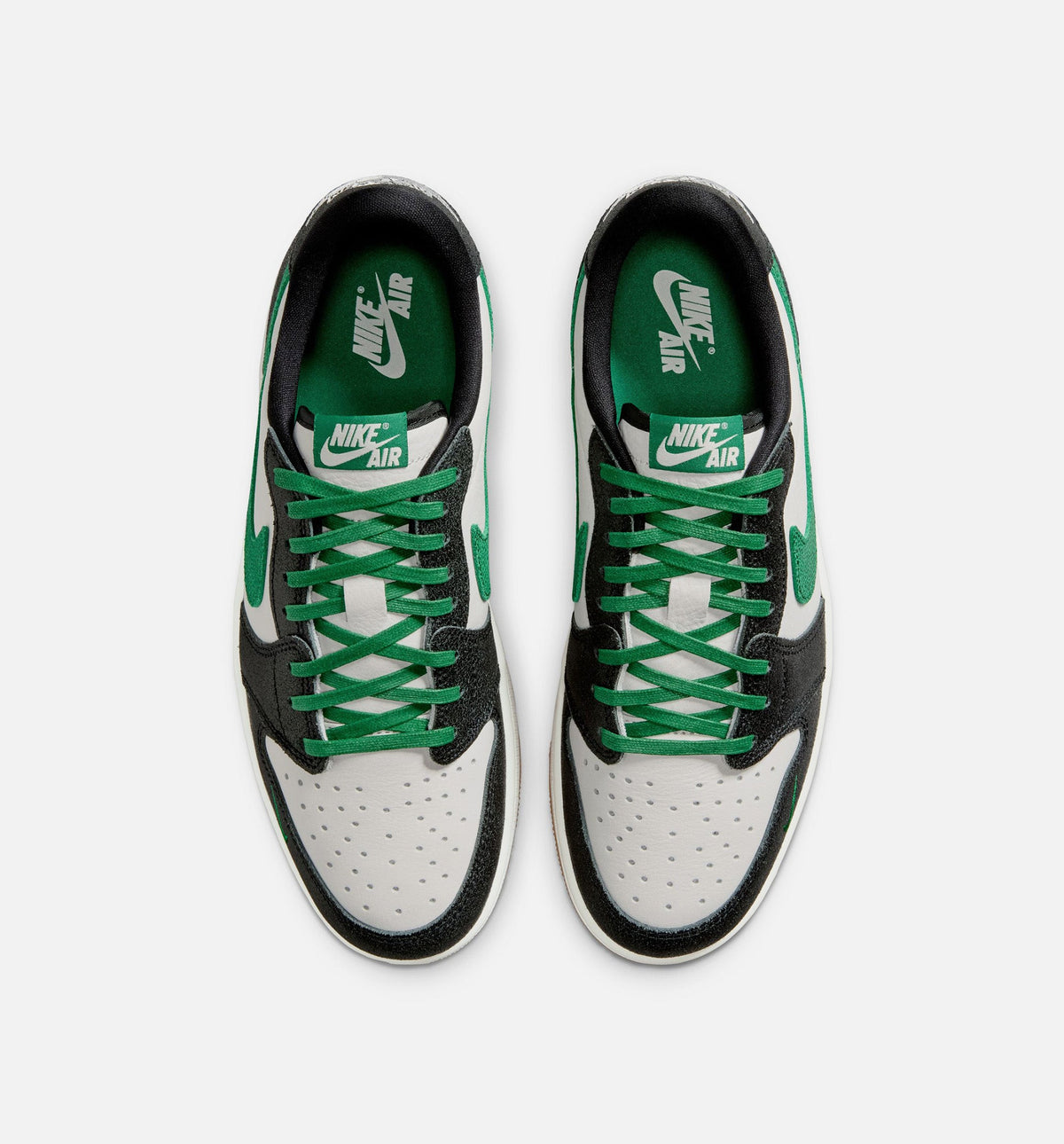 Air Jordan 1 Retro Low OG Men's Sneakers - Phantom / Pine Green