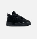 Air Jordan 4 Retro Black Cat Infant & Toddler Sneakers