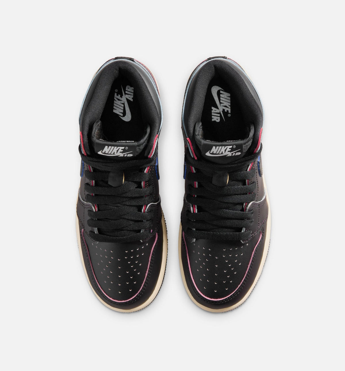 Air Jordan 1 Retro High OG Grade School Sneakers - Black / Muslin