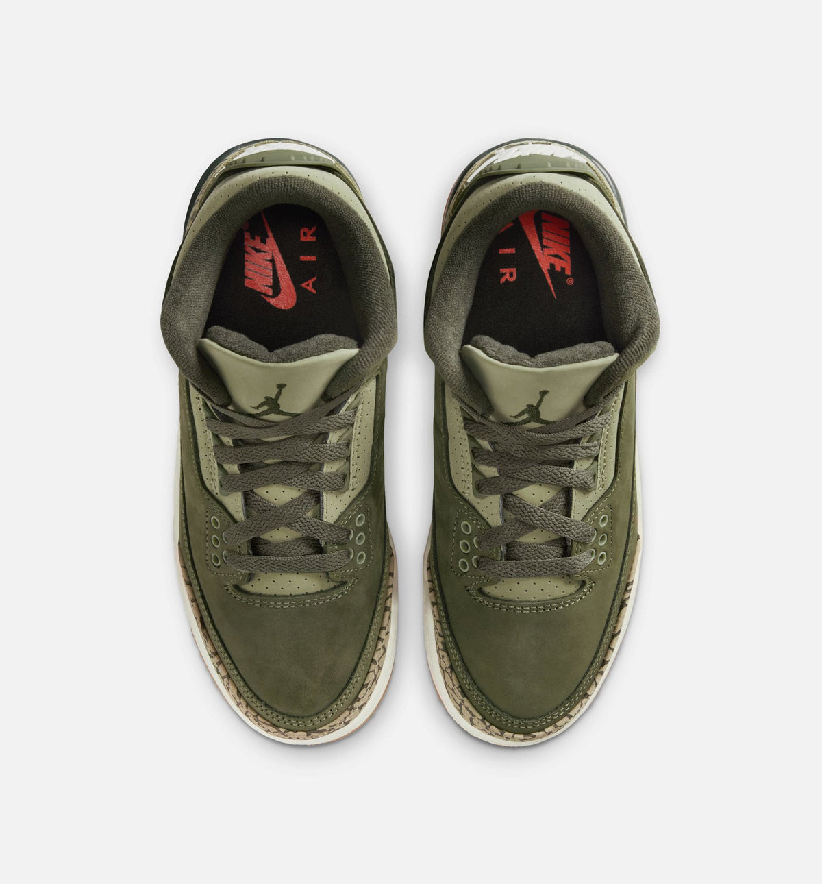 Air Jordan 3 Retro Medium Olive Grade School Sneakers